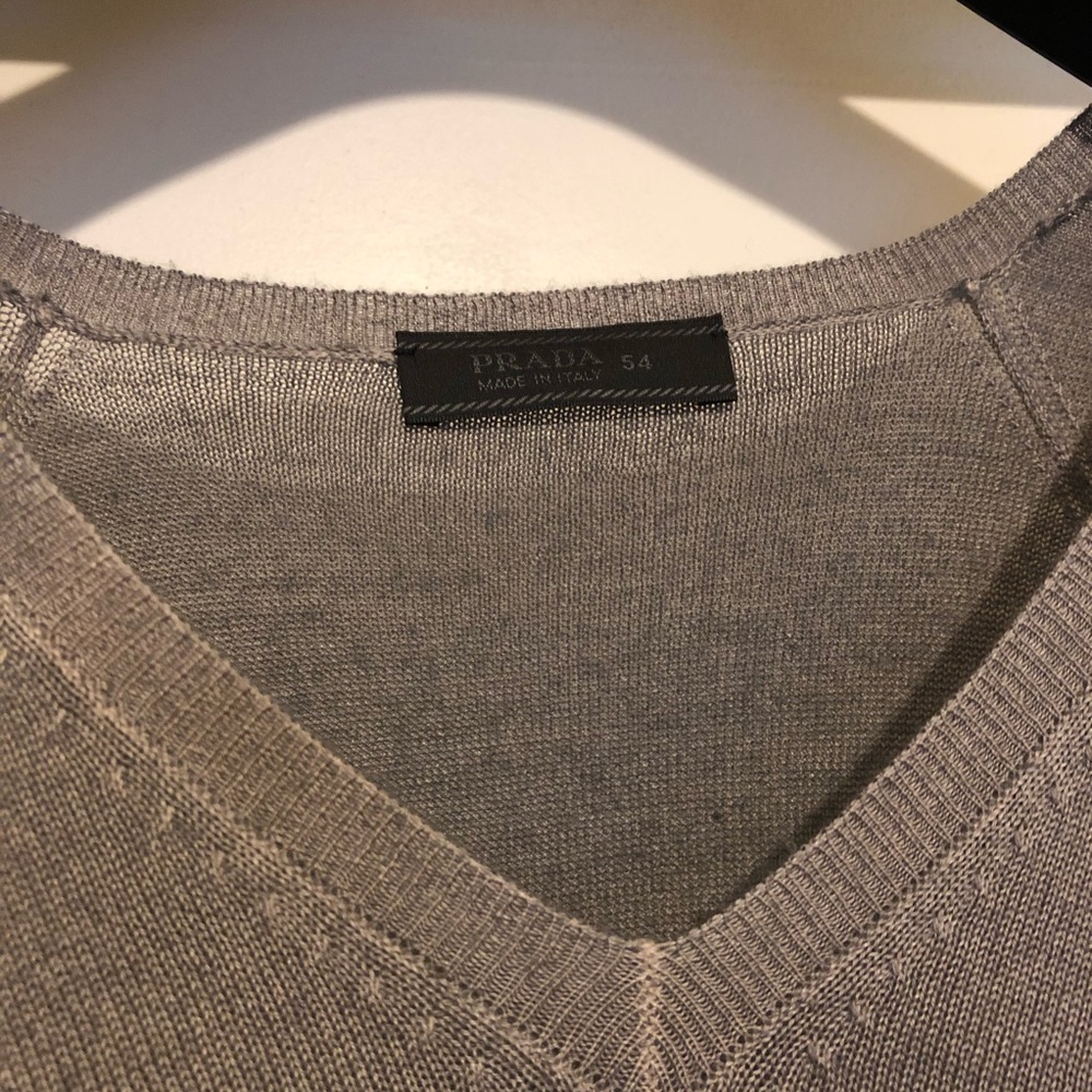 Prada Wool/Silk v-neck. Mens